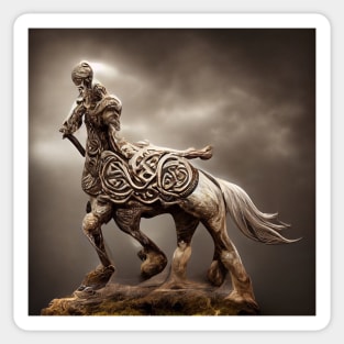 celtic warrior statue Sticker